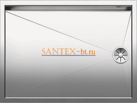 Мойка BLANCO ZEROX 550-T-U нержавеющая сталь зеркальная полировка
